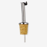 Bottle Pourer with Cork Stopper with Hinged Lid