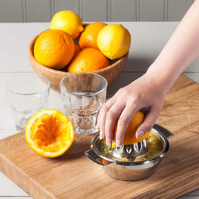Stainless Steel Citrus Juicer with Dish