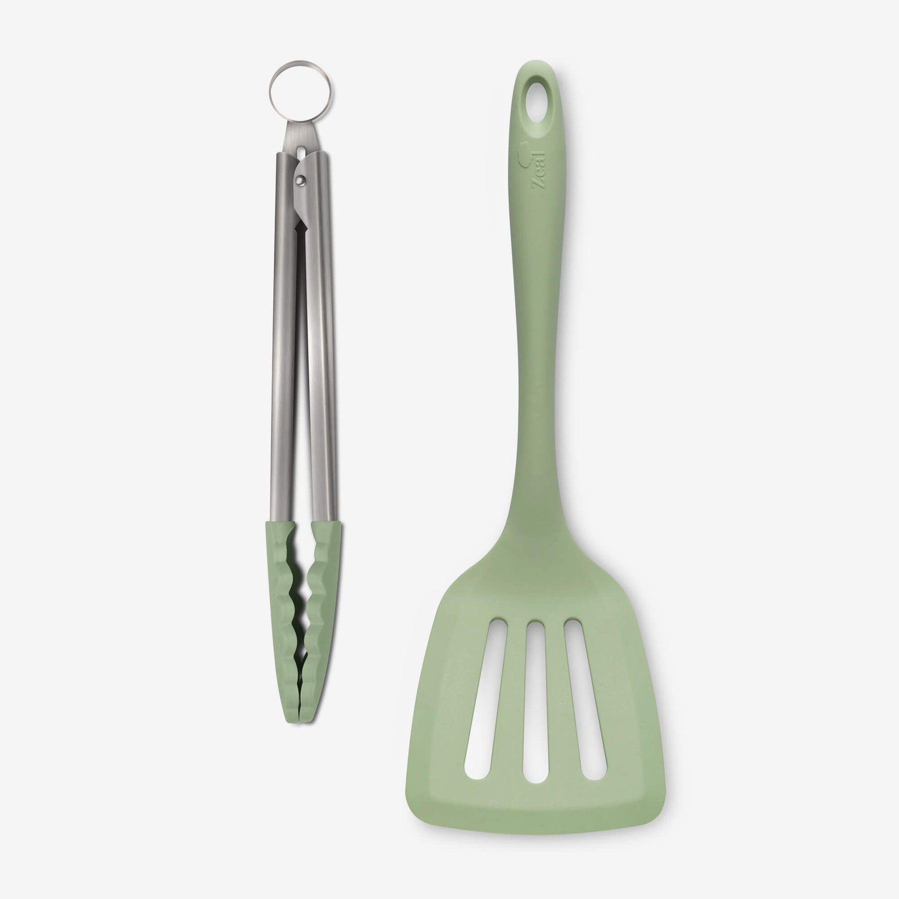 Silicone Kitchen Tongs & Slotted Turner Set