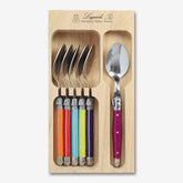 6 Piece Teaspoon Set in Wooden Tray