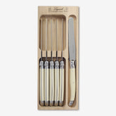 6 Piece Dinner Knife Set in Wooden Tray