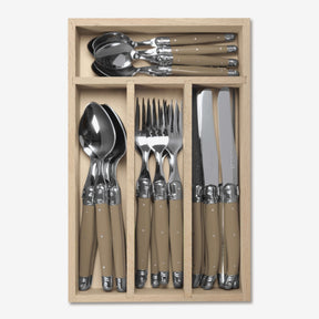 24 Piece Cutlery Set in Wooden Presentation Tray