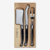 Cheese Knife, Fork & Cleaver Set in Tray