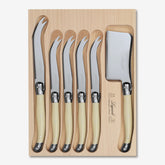 Cheese Knife & Cleaver Set in Tray