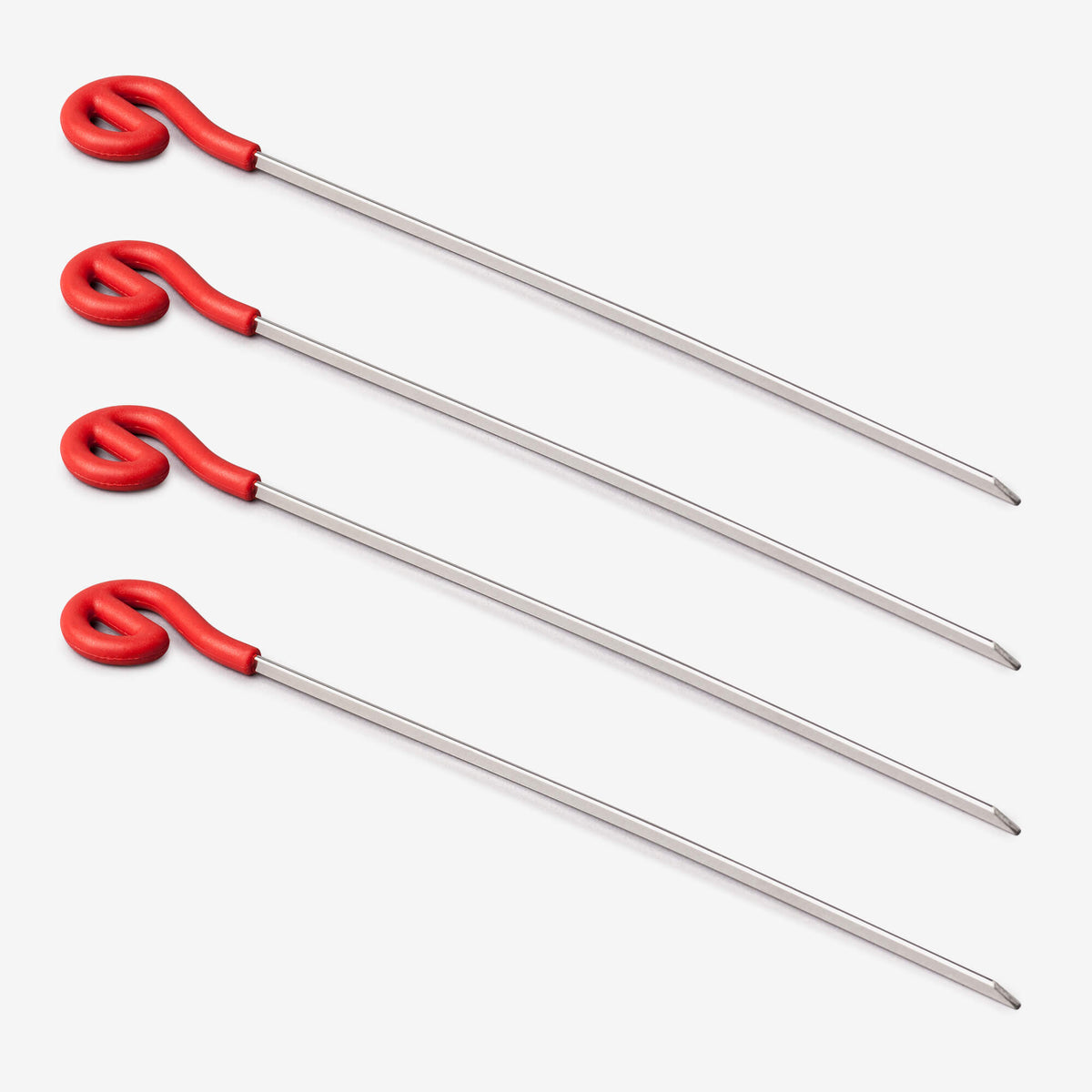 Skewers with Silicone Top, Set of 4, Available in 2 Sizes