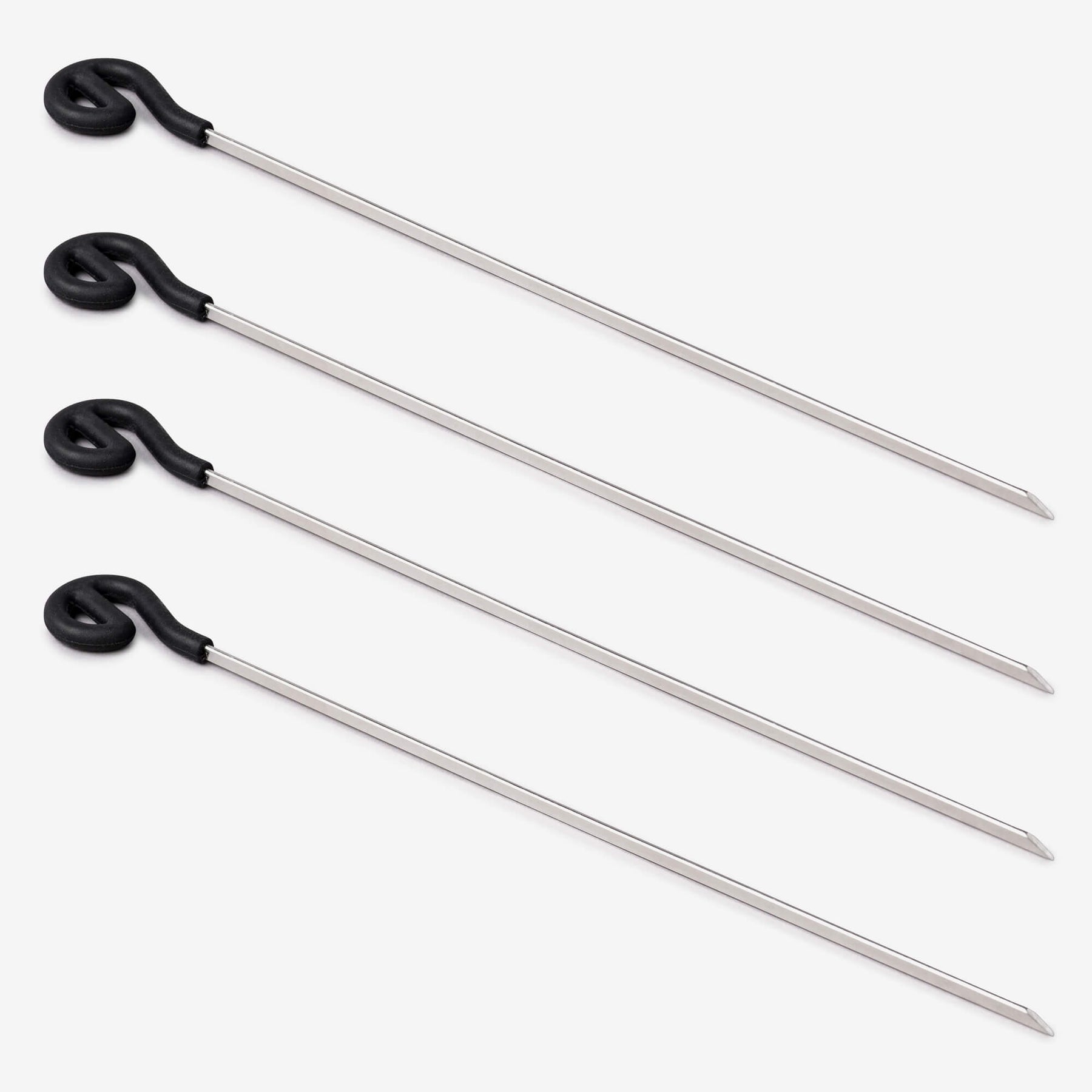 Skewers with Silicone Top, Set of 4, Available in 2 Sizes