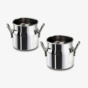 Mini Stainless Steel Serving Churn Jug, Set of 2