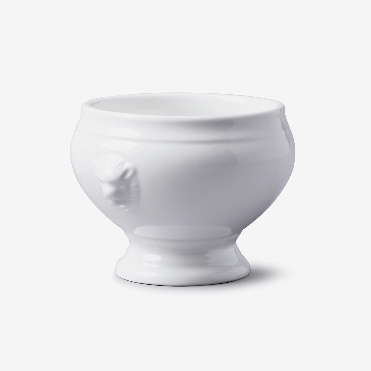 Porcelain Soup Bowl with Lion Head