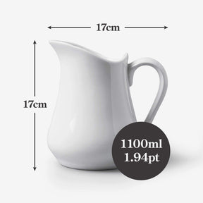 Porcelain Traditional Milk Jug, Available in 3 Sizes