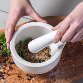 Porcelain Mortar & Pestle, Available in 3 Sizes