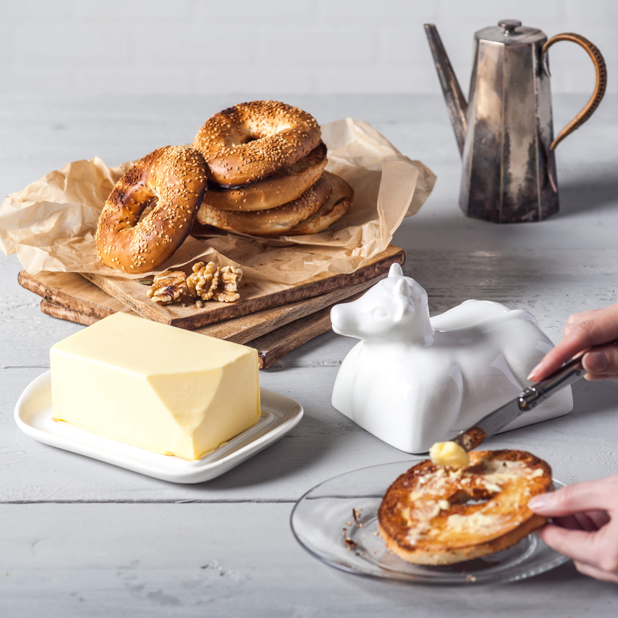 Wm Bartleet Cow Butter Dish