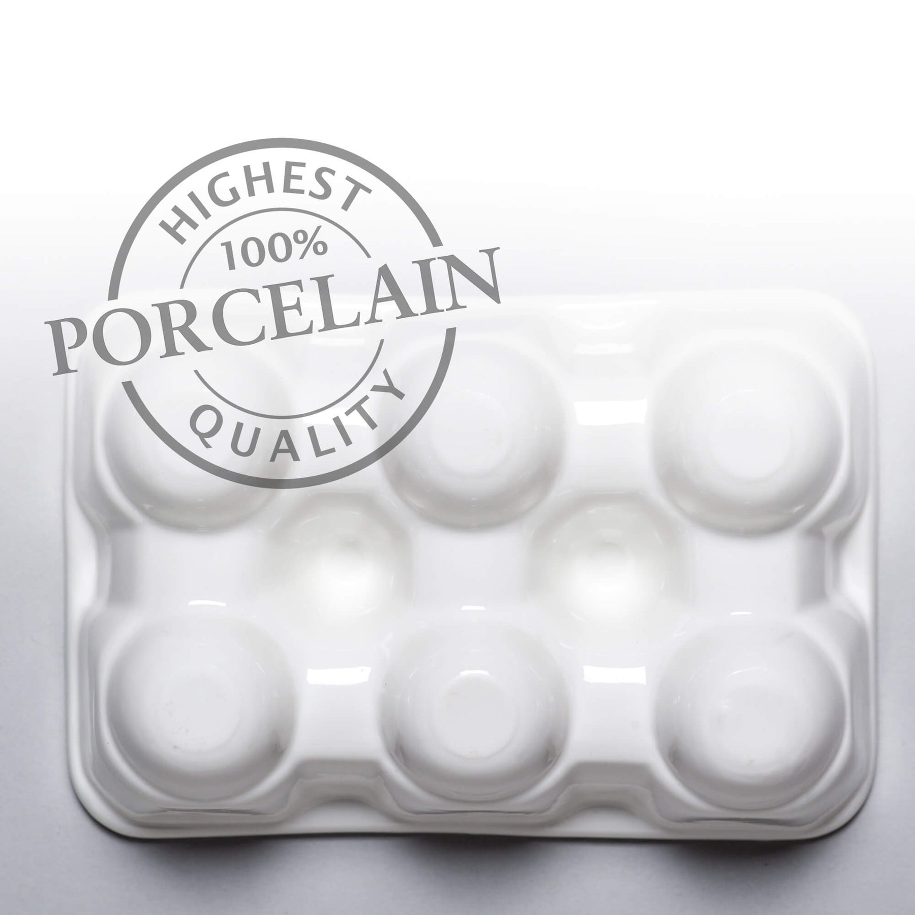 Porcelain Divided Fridge Egg Box