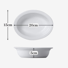 Porcelain Oval Pie Dish, Available in 5 Sizes