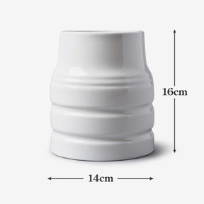 Porcelain Churn Style Utensil Pot