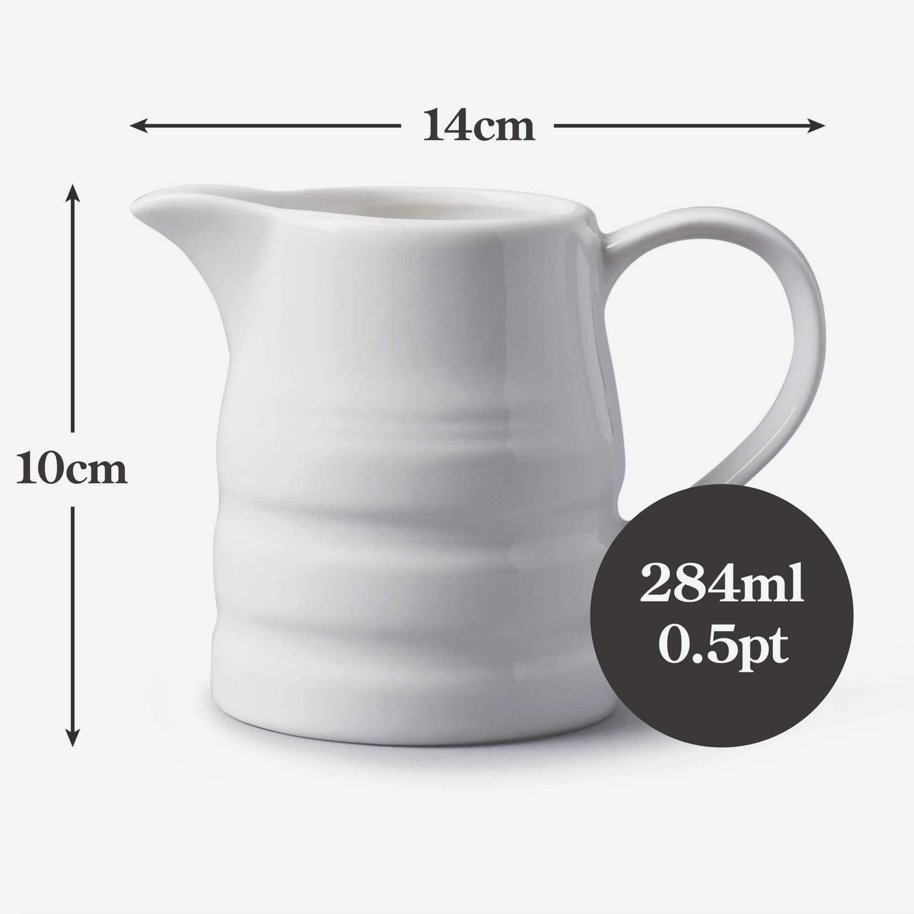 Porcelain Traditional Churn Jug, Available in 5 Sizes