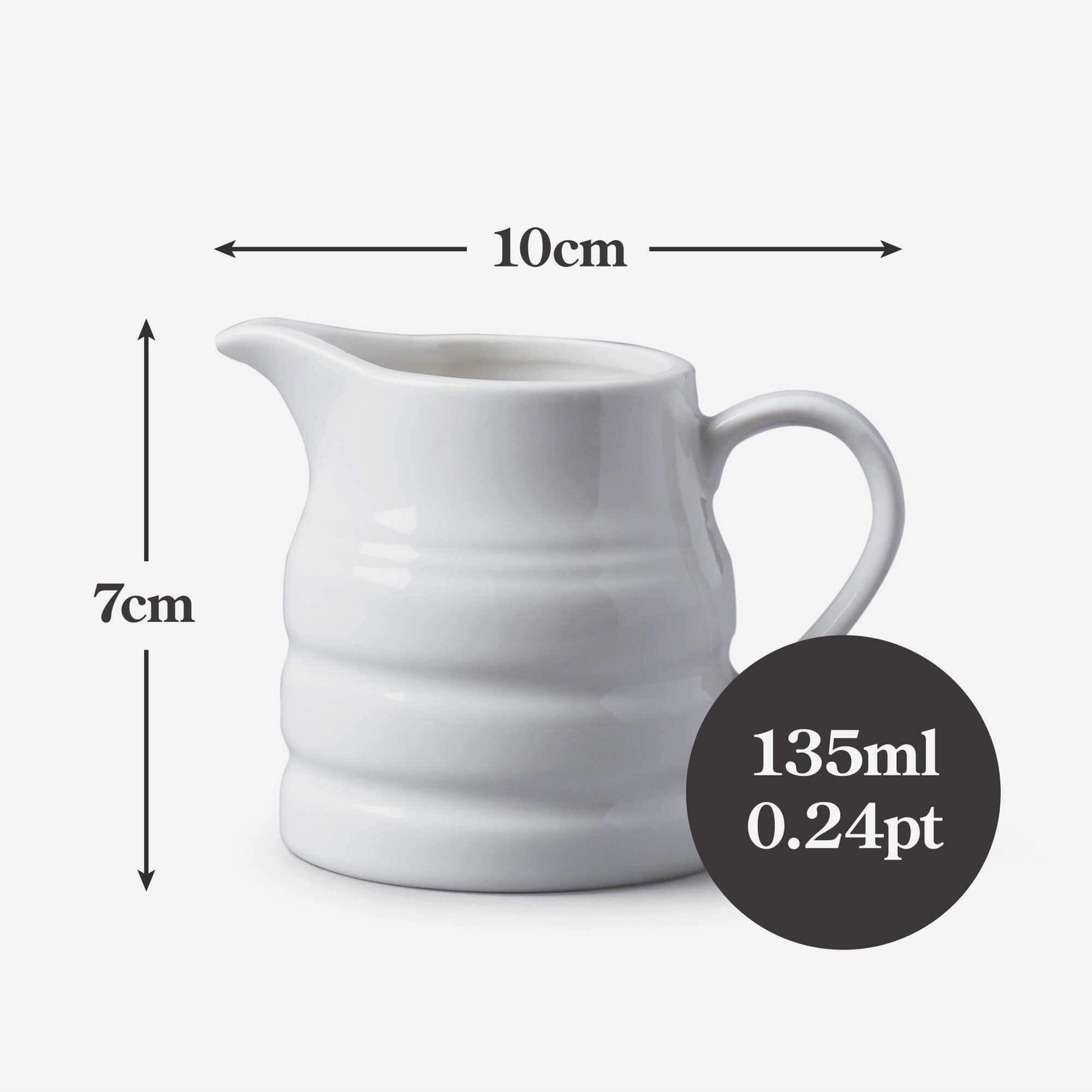 Porcelain Traditional Churn Jug, Available in 5 Sizes