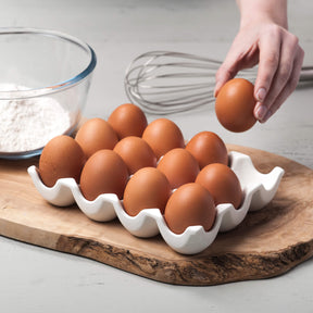 Porcelain Egg Tray, Available in 2 Sizes