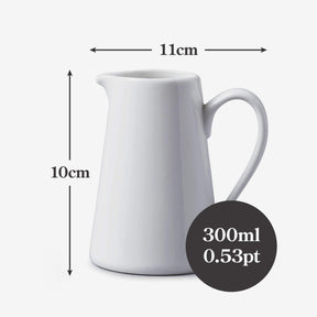 Porcelain Victorian Straight Sided Jug, Available in 3 Sizes