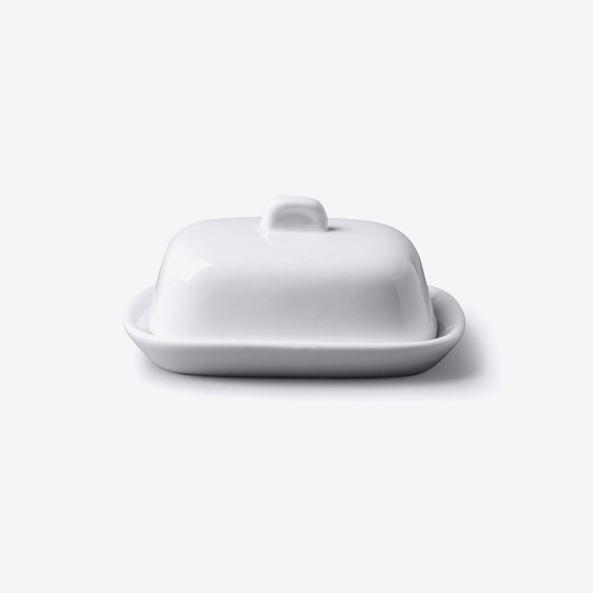 Porcelain Mini Butter Dish with Lid