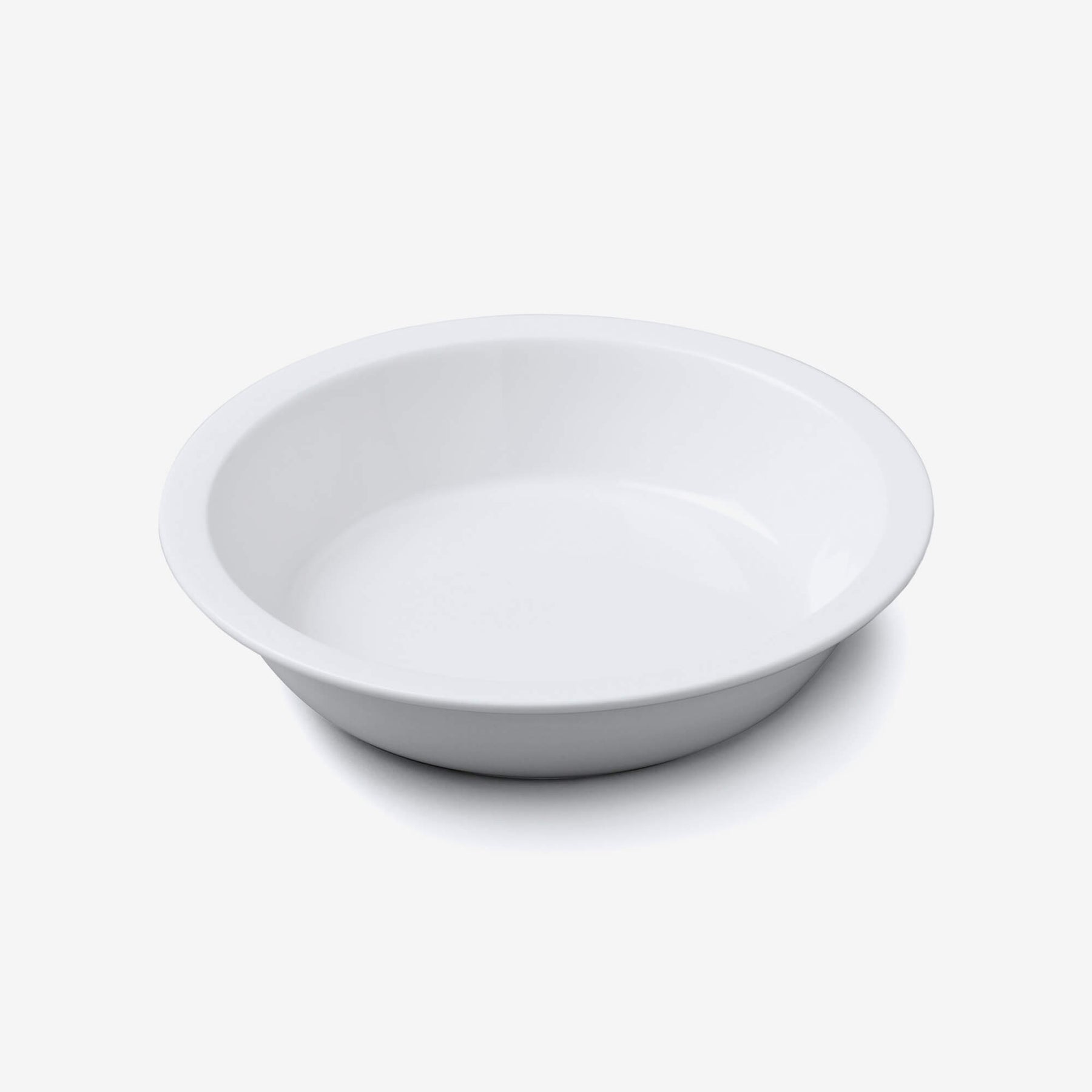 Porcelain Round Straight Edge Pie Dish, Available in 2 Sizes