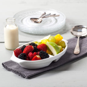 Porcelain Large Divided Dish, Available in 2 Sizes