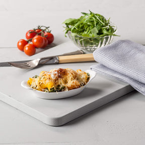 Porcelain Traditional Gratin Dish, Available in 3 Sizes