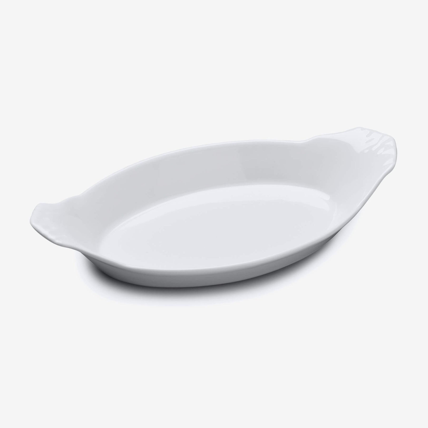 Porcelain Traditional Gratin Dish, Available in 3 Sizes