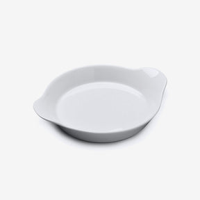 Porcelain Round Gratin Dish, Available in 3 Sizes
