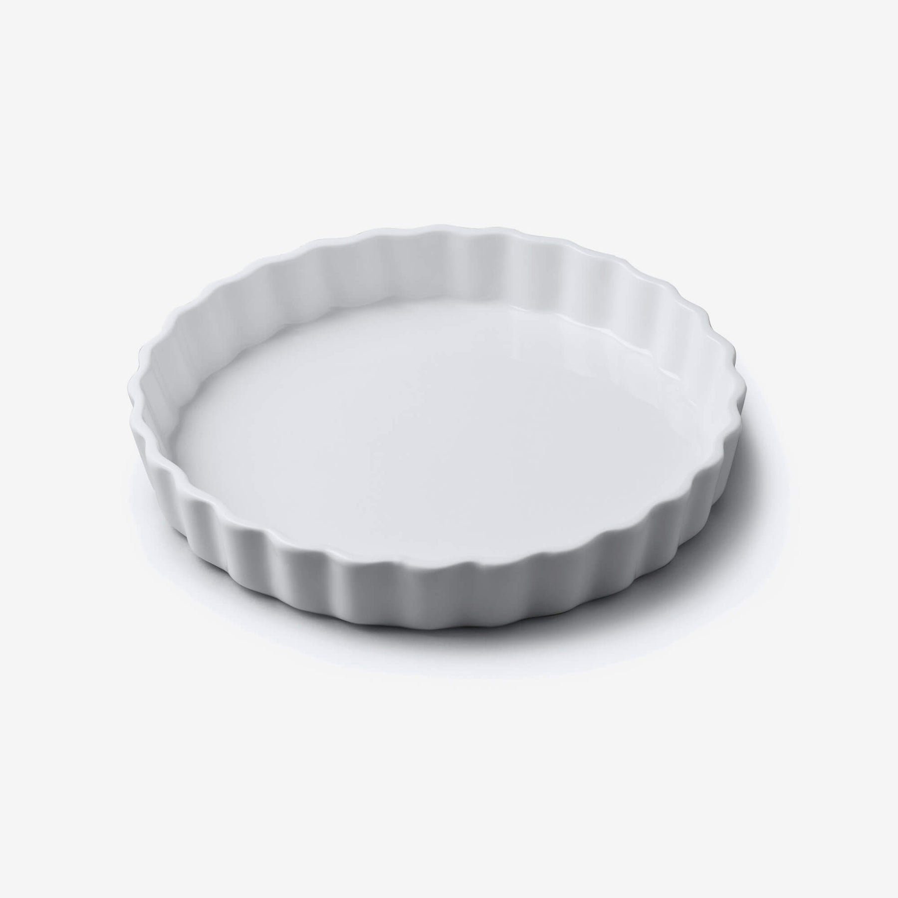 Porcelain Round Flan Dish, Available in 6 Sizes