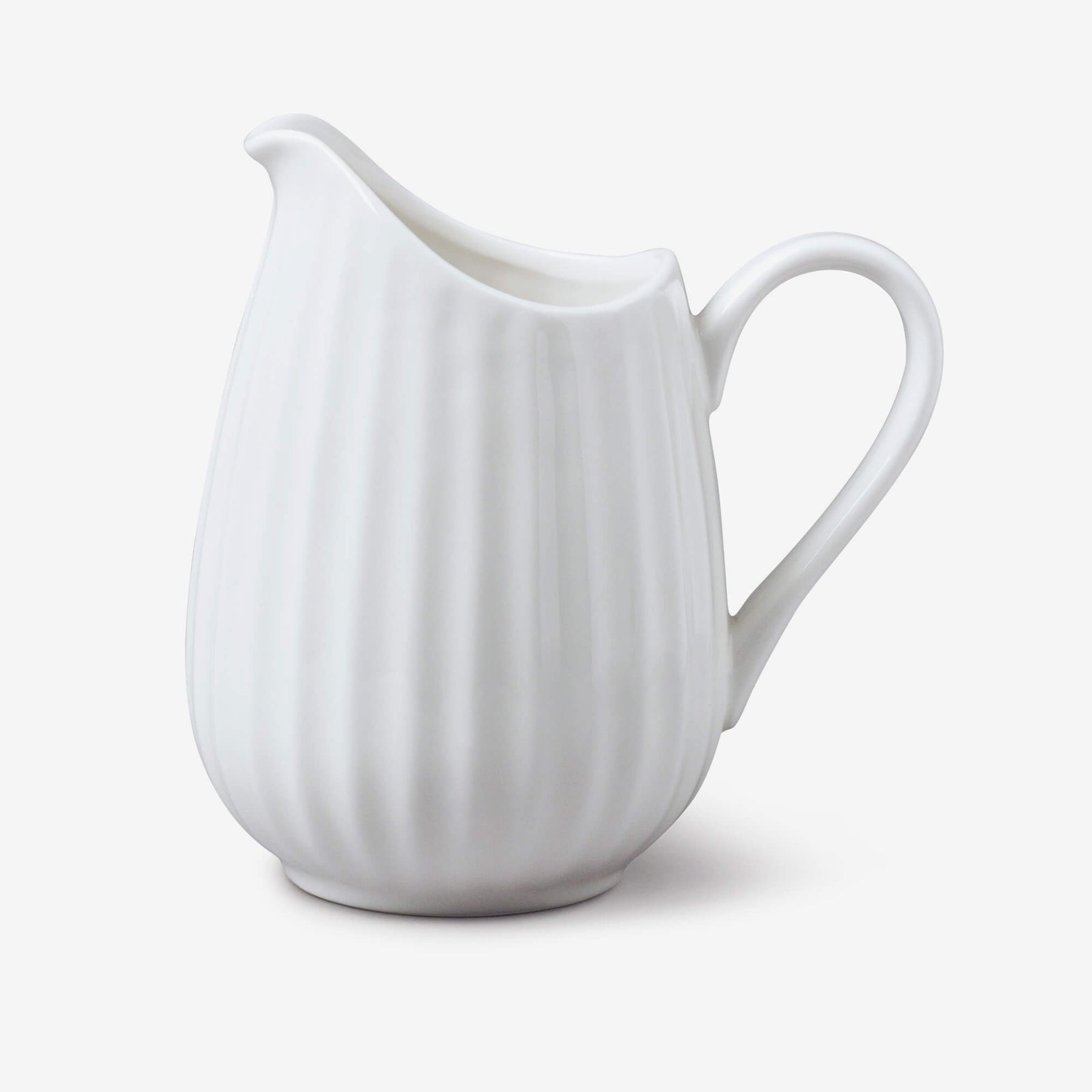 Porcelain Fluted Jug, Available in 3 Sizes