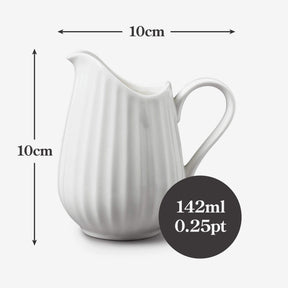 Porcelain Fluted Jug, Available in 3 Sizes