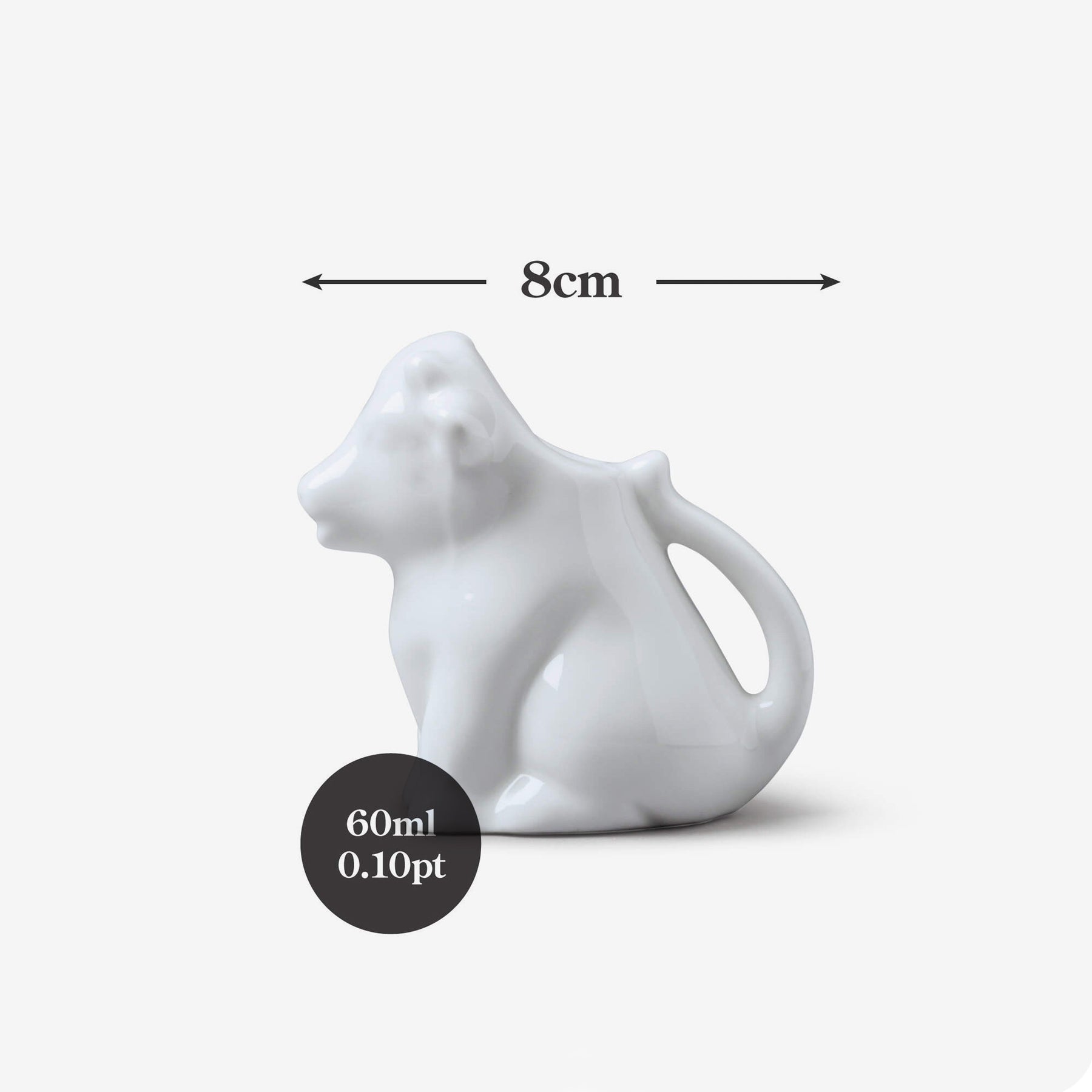 Porcelain Cow Milk Creamer Jug, Available in 2 Sizes