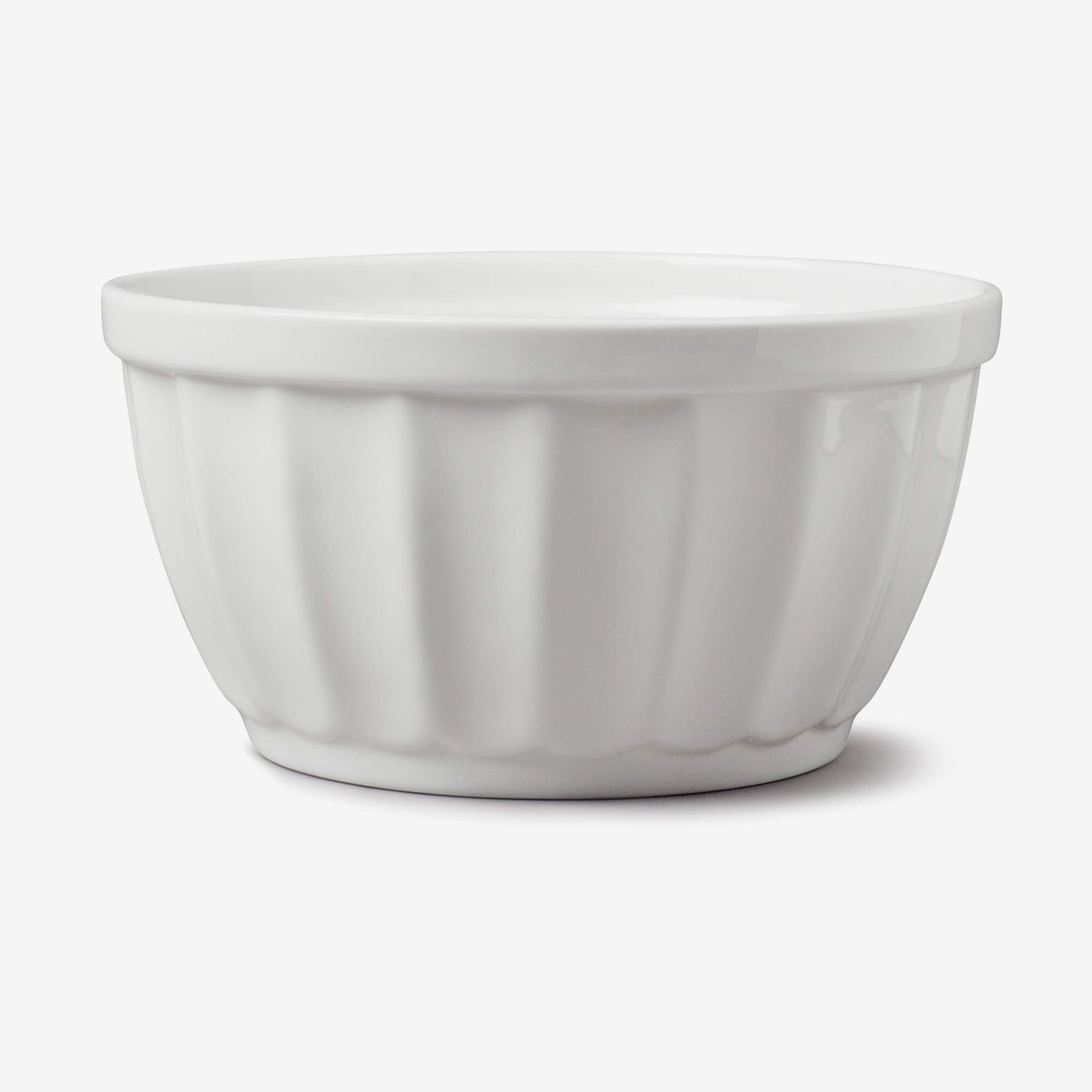 Porcelain Fluted Bowl, Available in 2 Sizes
