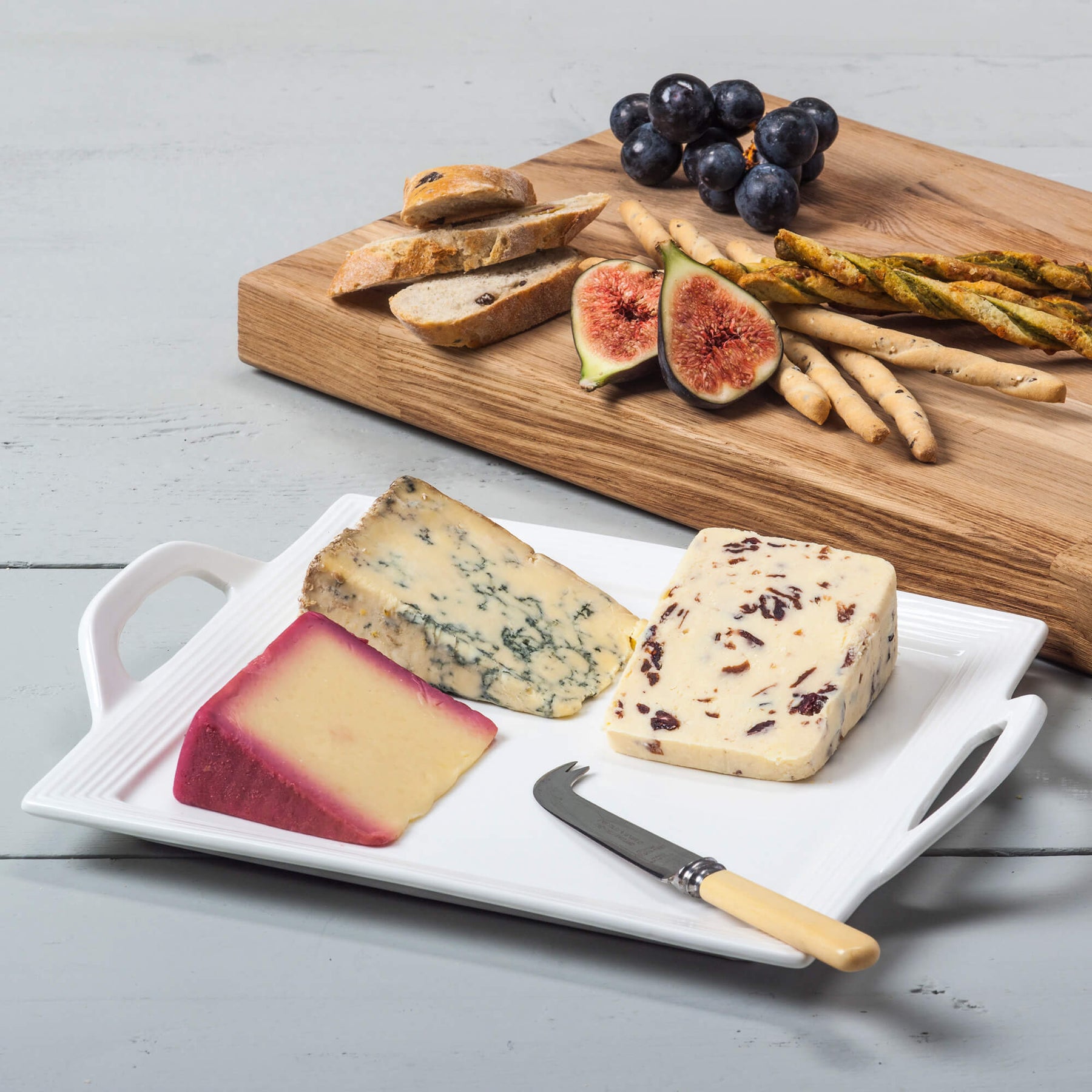 Porcelain Cheese Board with Handles