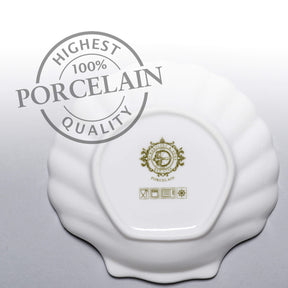 Porcelain Shell Dish, Set of 4