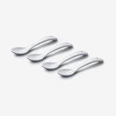 Porcelain Sugar/Jam Condiment Spoon (10cm), Set of 4
