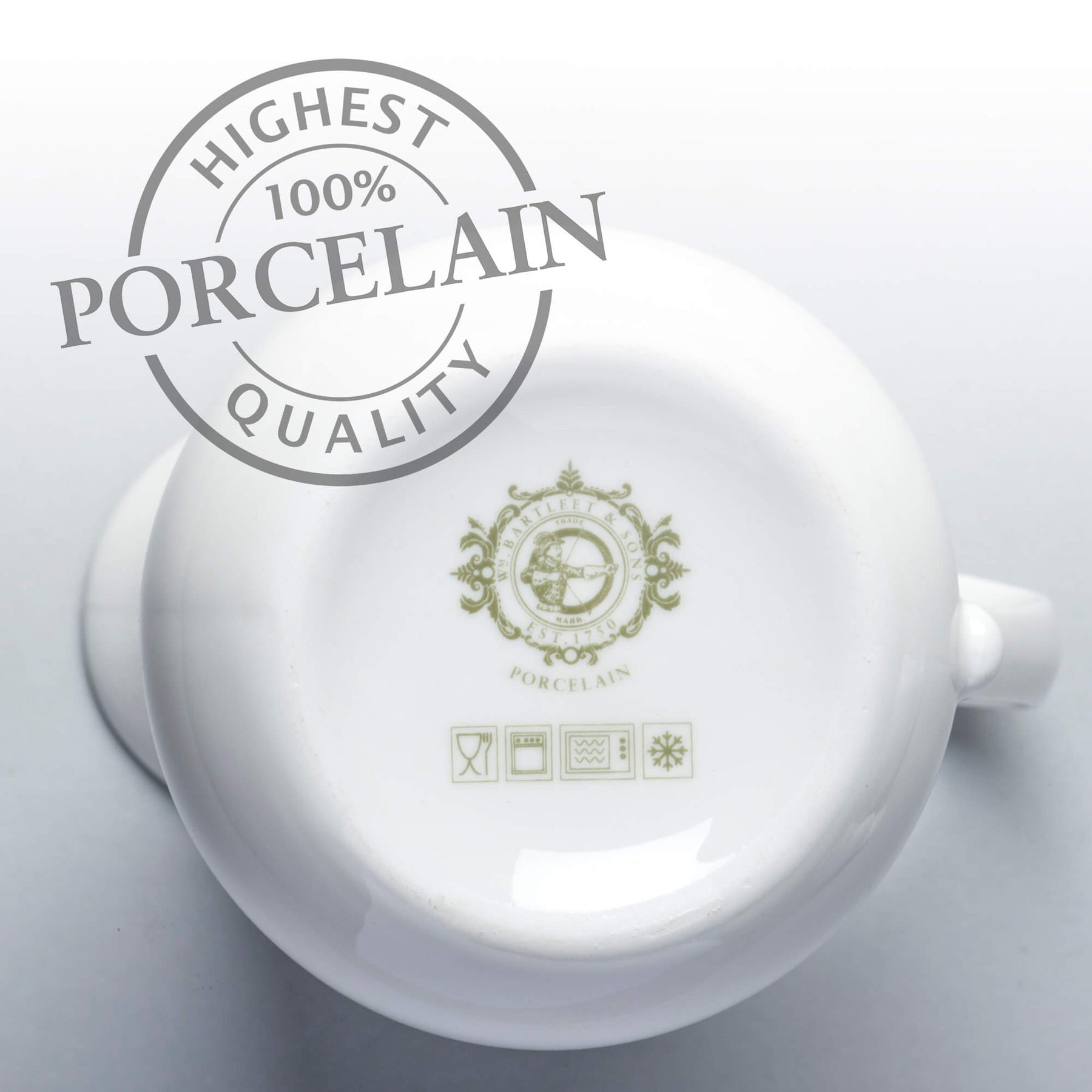 Porcelain Traditional Milk Jug, Set of 2