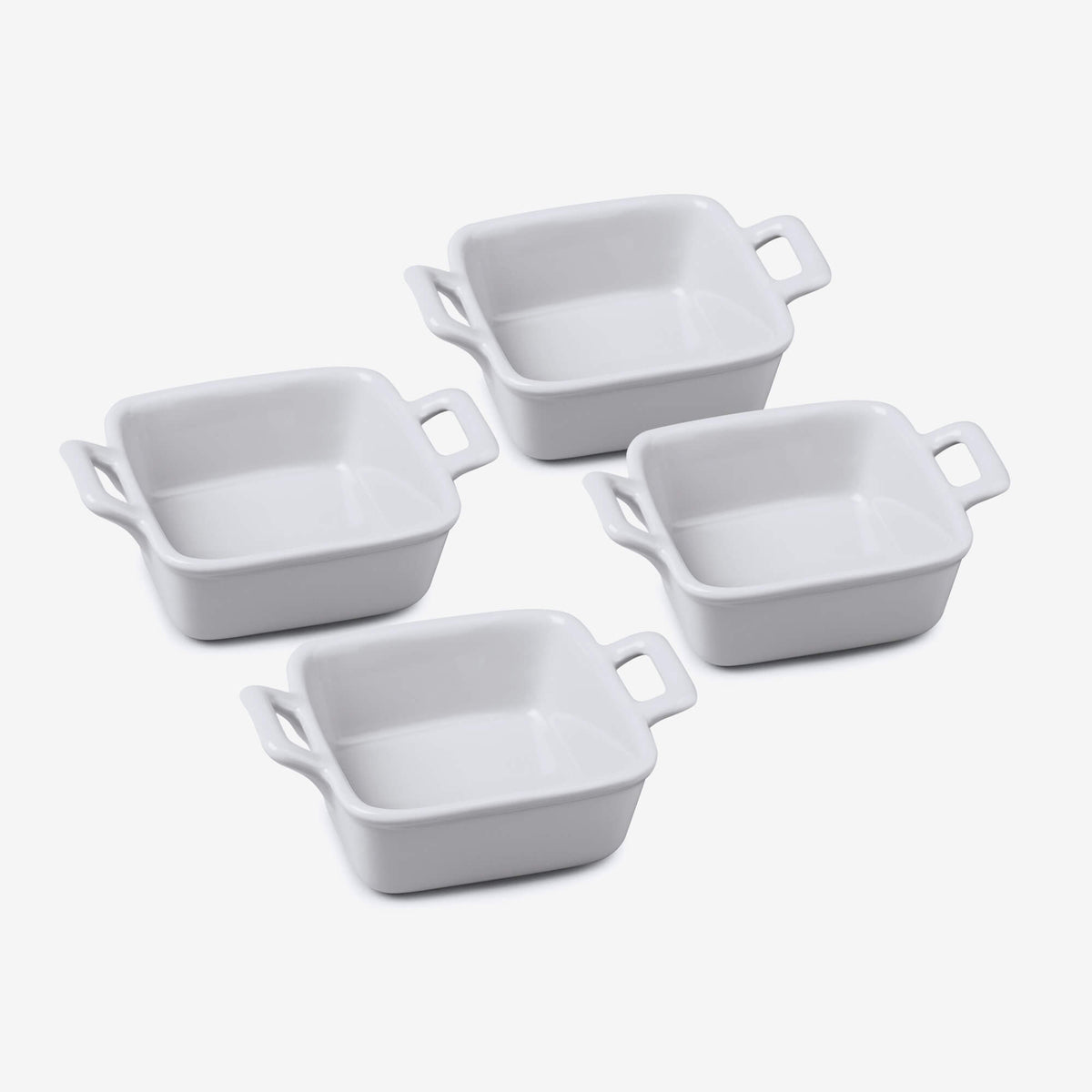 Porcelain Mini Square Baking Dish, Set of 4