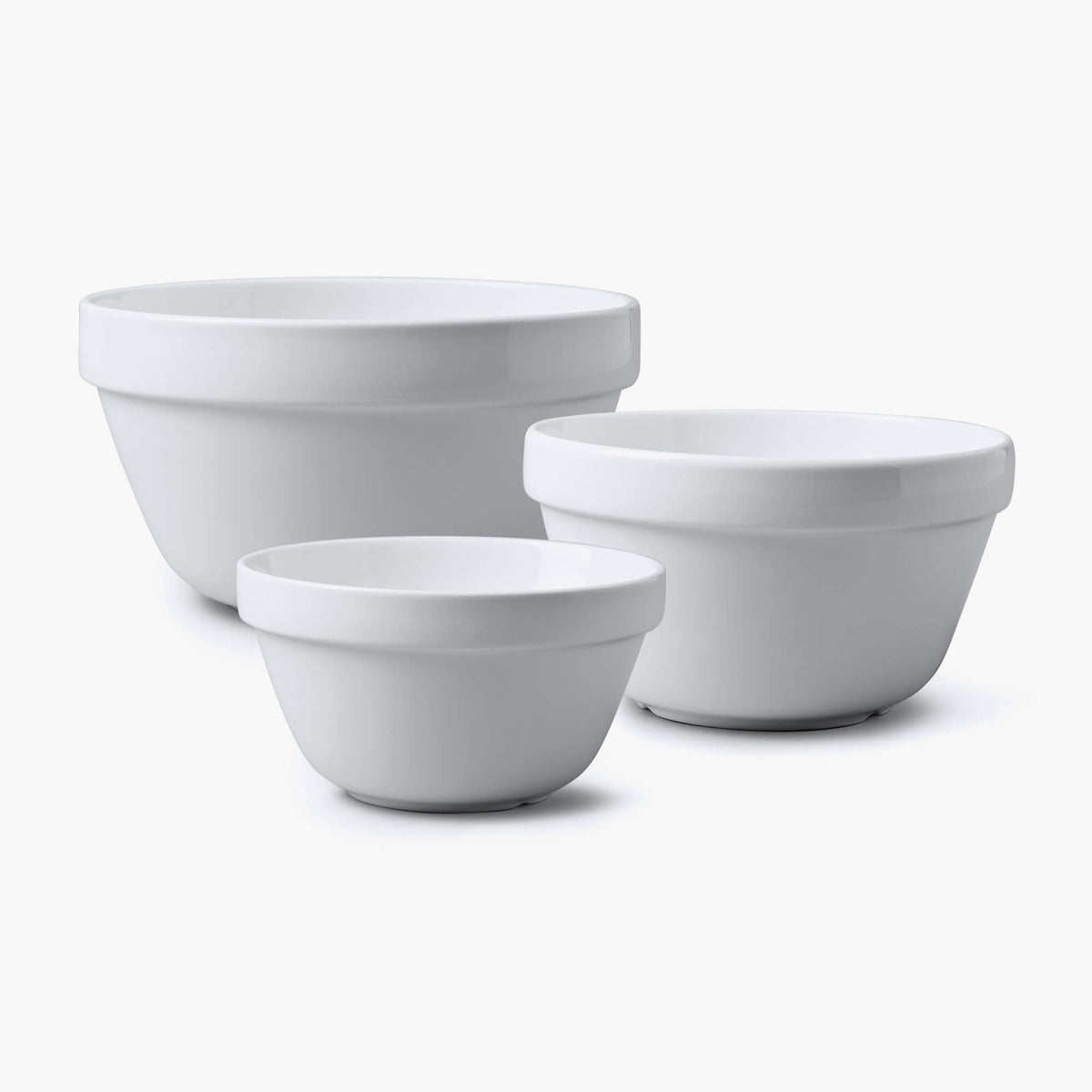 Porcelain Pudding Basin, Set of 3