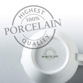 Porcelain Bellied Creamer Jug (80ml), Set of 2
