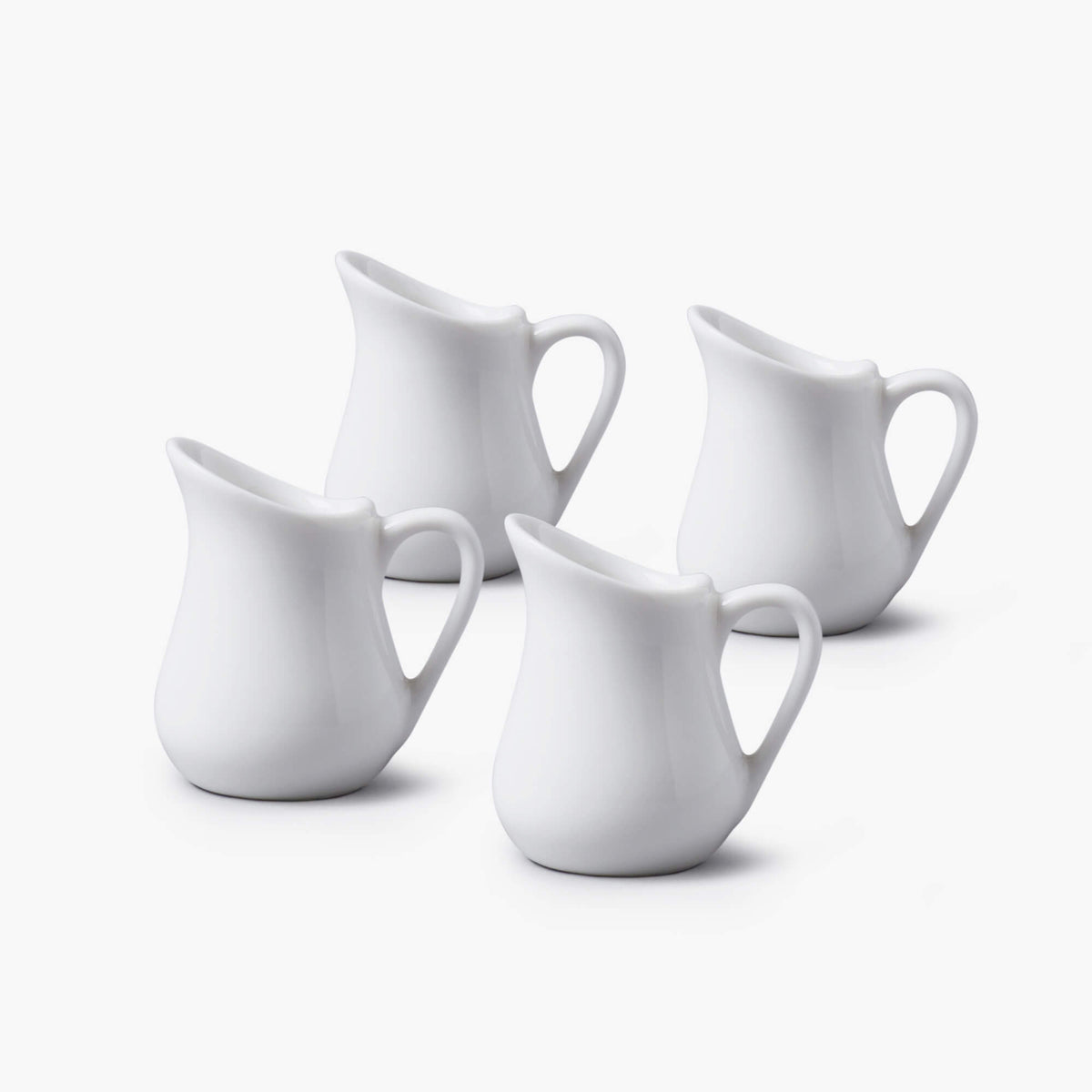 Porcelain Mini Traditional Milk Jug, Set of 4