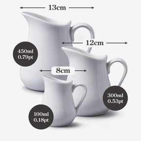 Porcelain Traditional Milk Jug, Set of 3