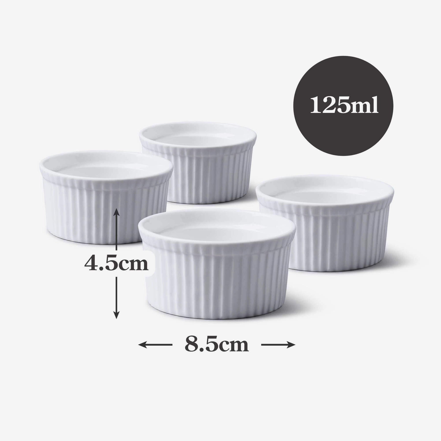 Porcelain Ramekin (8.5cm), Set of 4