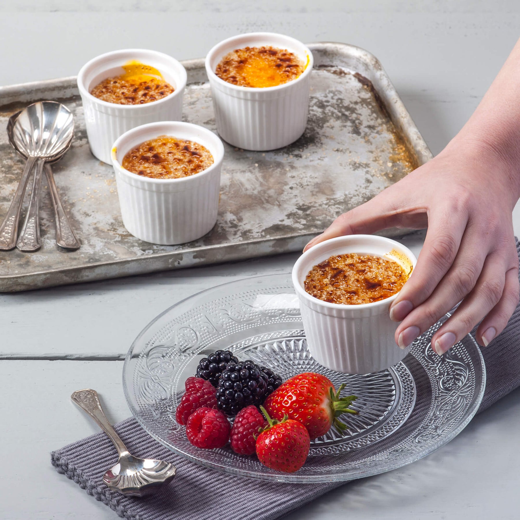 Porcelain Deep Ramekin (7cm), Set of 4