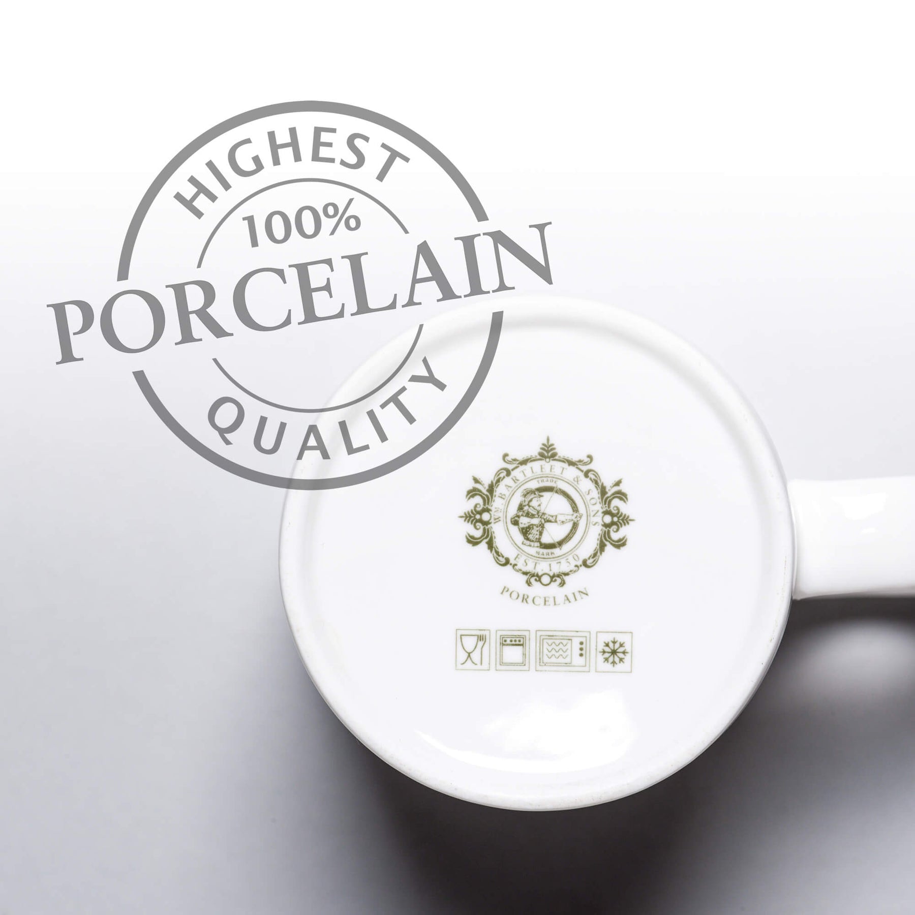 Porcelain Original Mug, 1 Pint, Set of 2