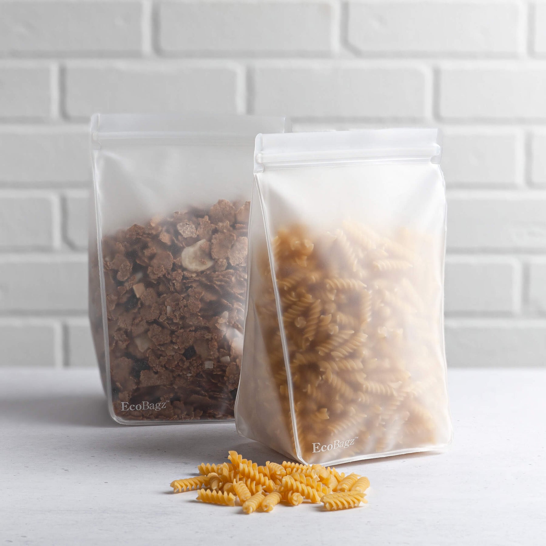 EcoBagz™ Reusable Food Storage Bags, Tall, 2L, Set of 2