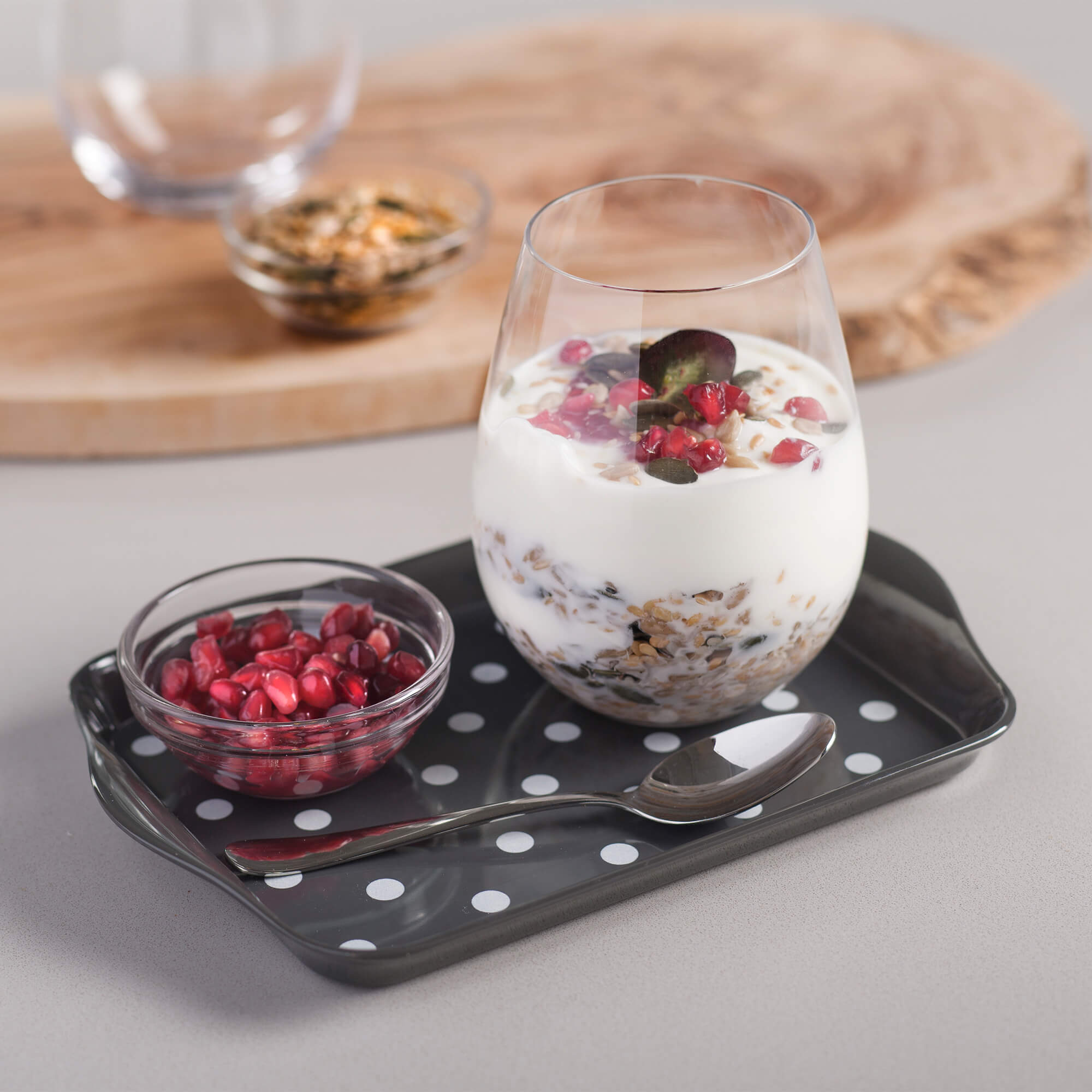 Zeal Melamine Dotty Tray, Mini