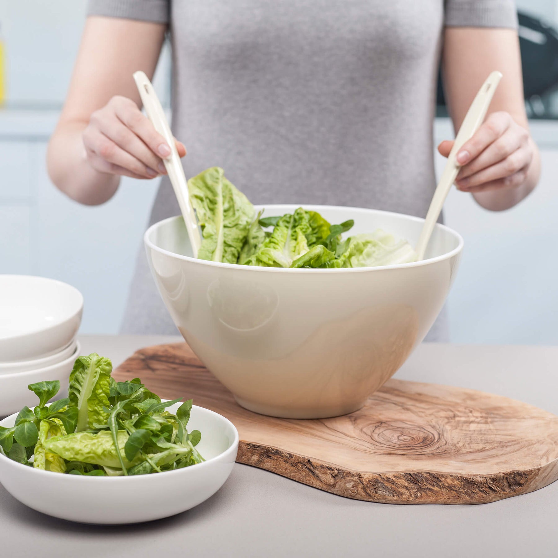 Melamine Salad Bowl & Servers Set
