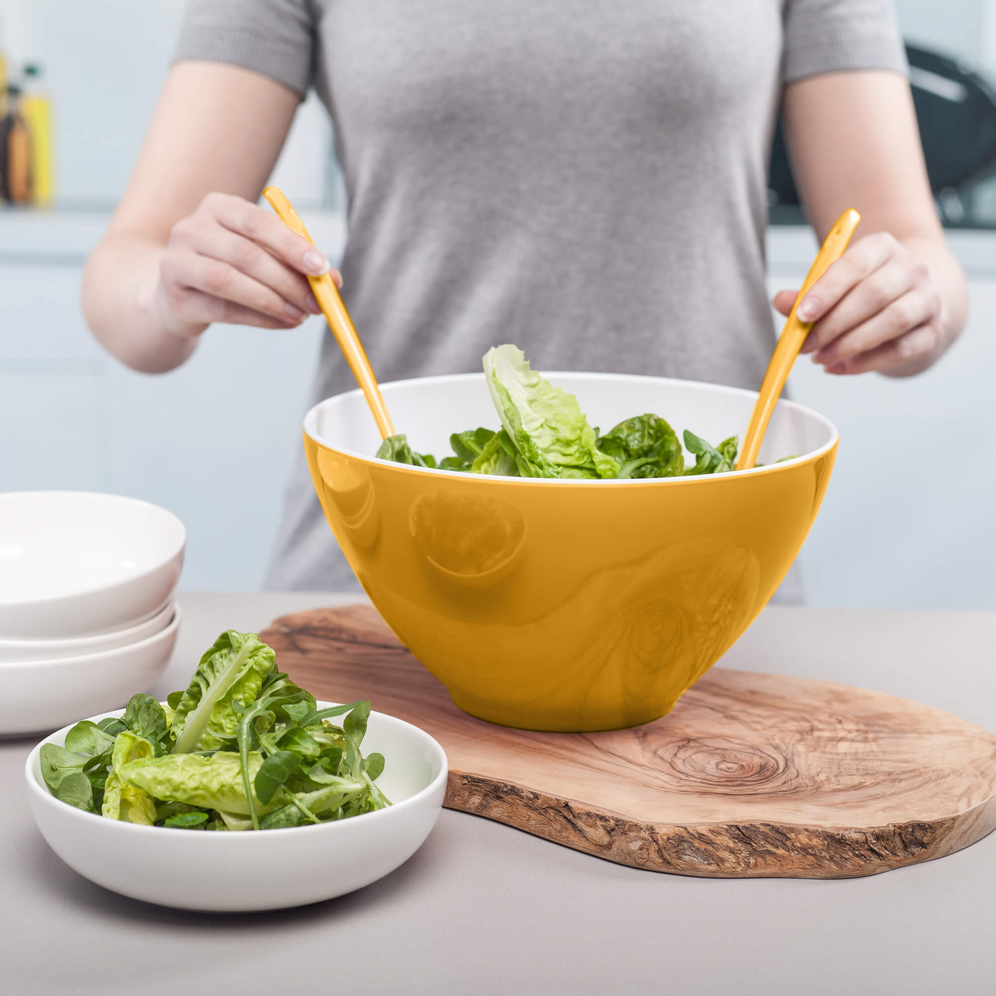 Zeal Melamine Salad Bowl & Servers Set