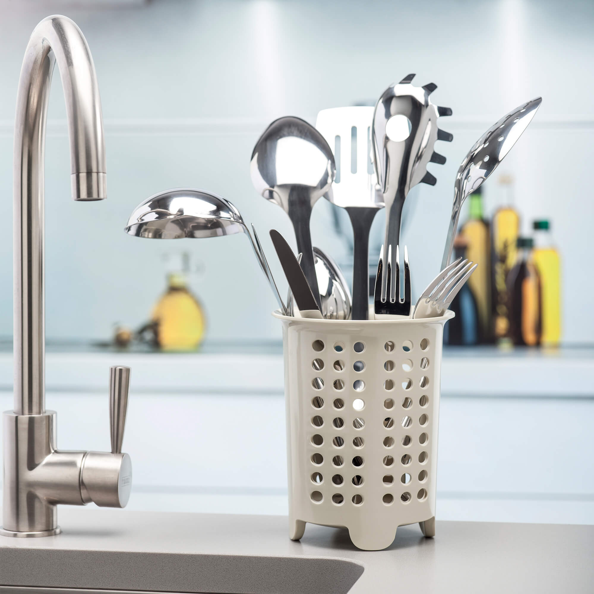 Zeal Melamine Cutlery Drainer/Utensil Pot